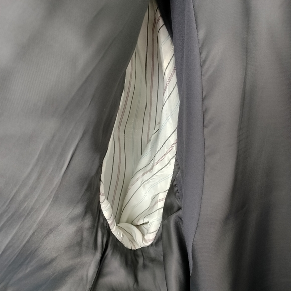 Ralph Ralph Lauren Gray/Navy Chevron Pattern 2 button Wool Sport Coat Sz 58 L - Picture 6 of 10